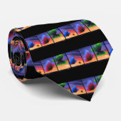 Bunte Schmetterlings-Insekten malend - multi Krawatte (Gerollt)