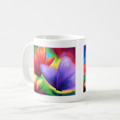 Bunte Schmetterlings-Malerei - multi Kaffeetasse (Vorderseite Links)