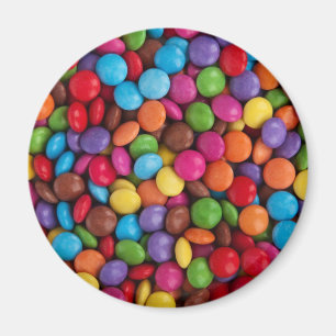 Bunte Schokoladen Süßigkeiten Magnet