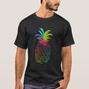 Bunte schöne Ananas-lustiger T-Shirt Sommer