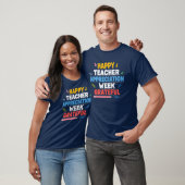 Bunte Schule Design mit Dank T-Shirt (Unisex)