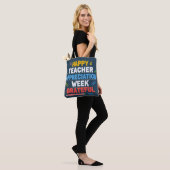 Bunte Schule Design mit Dank Tasche (Am Model)