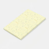 Bunte Schulmaterialien Muster Post-it Klebezettel (angewinkelt)