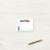 Bunte Schulratgeber-Post-Itanmerkungen Post-it Klebezettel (Auf Schreibtisch)