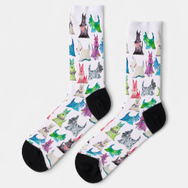 Bunte Scottie-Socken Socken