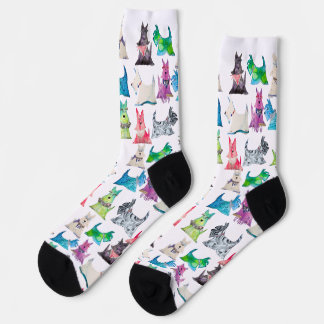 Bunte Scottie-Socken Socken