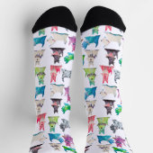 Bunte Scottie-Socken Socken (Oben)