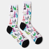 Bunte Scottie-Socken Socken (Rechts)