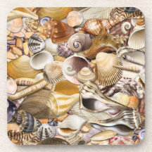 Bunte Seashells-Untersetzer