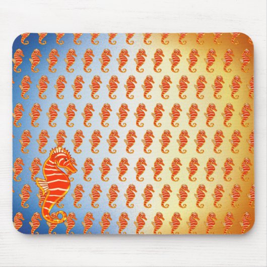 Bunte Seepferde - Mousepad (Vorne)