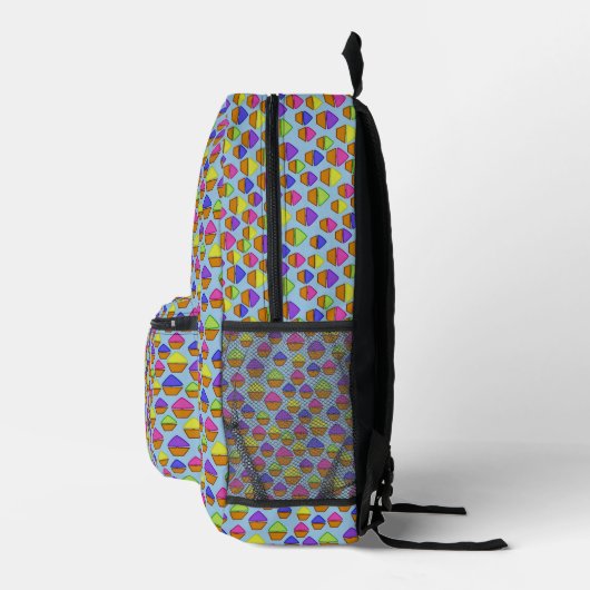 Bunte Segelboote Bedruckter Rucksack (Rechts)