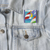 Bunte Segelboote Button (Beispiel)