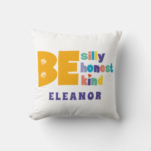 Bunte Sei albern Ehrlich Nett Inspirierend Kissen