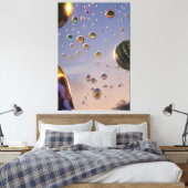 Bunte Seifenblasen Leinwanddruck (Insitu (Schlafzimmer))