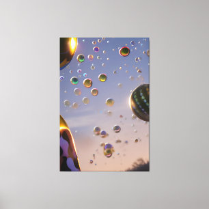 Bunte Seifenblasen Leinwanddruck