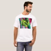 Bunte Serape Streifen und Chile T-Shirt (Vorne ganz)