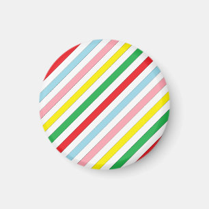 Bunte Sideway Linien Magnet