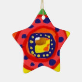 Bunte Sinnesverzierung Keramikornament (Rechts)