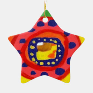 Bunte Sinnesverzierung Keramikornament