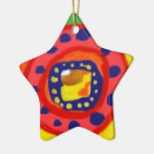 Bunte Sinnesverzierung Keramikornament (Links)