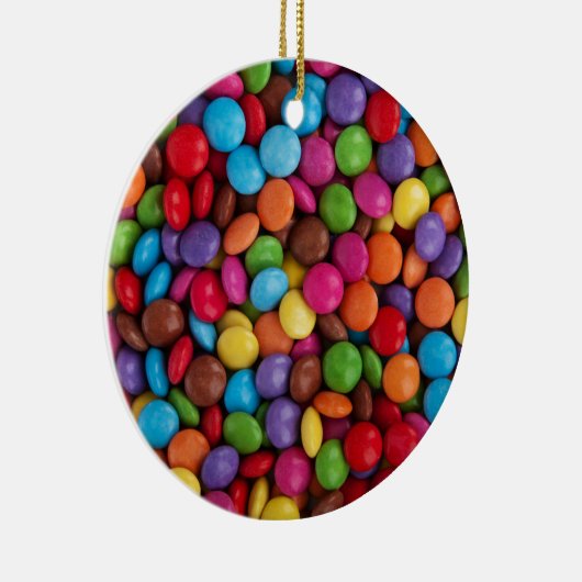 Bunte Skittlessüßigkeit Keramikornament (Rechts)