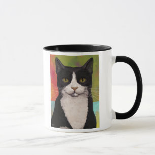 Bunte Smokings-Katze Tasse