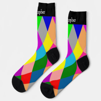 Bunte Socken Diamant Design
