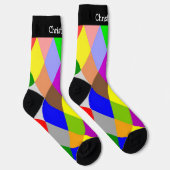 Bunte Socken Diamant Design (Rechts)