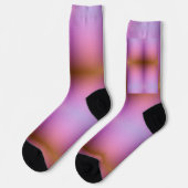 Bunte Socken mit einem Farbverlauf-Design  (Linkes Detail)