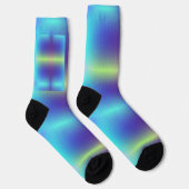 Bunte Socken mit einem Farbverlaufdesign (Rechts)