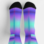 Bunte Socken mit einem Farbverlaufsmuster (Oben)
