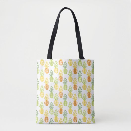 Bunte Sommer-Ananas-Frucht-Muster Tasche (Vorderseite)