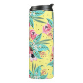 Bunte Sommer-Blumen-Gelb-Thermaltrommel Thermosbecher (Nach links gedreht)