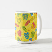 BUNTE SOMMERFLIPFLOPS KAFFEETASSE (VorderseiteRechts)