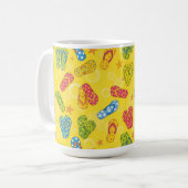 BUNTE SOMMERFLIPFLOPS KAFFEETASSE (Vorderseite Links)