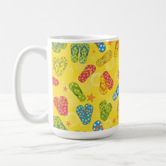 BUNTE SOMMERFLIPFLOPS KAFFEETASSE (Links)