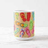 BUNTE SOMMERFLIPFLOPS KAFFEETASSE (Mittel)