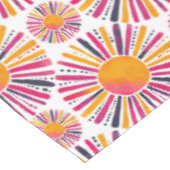 Bunte Sonne- Aquarellstil Tischdecke (Schrägansicht)