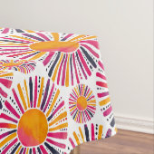 Bunte Sonne- Aquarellstil Tischdecke (Beispiel)