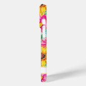 Bunte Sonnenblumen-Malerei monogrammiert Case-Mate iPhone Hülle (Rückseite / Links)