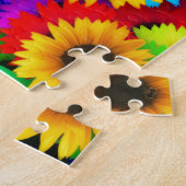 Bunte Sonnenblumen Puzzle (Seite)