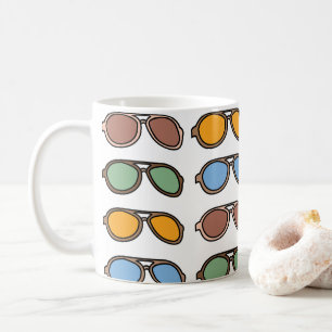 Bunte Sonnenbrillen Sommer Sonnenbrillen Kaffeetasse