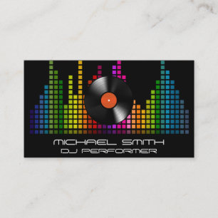 Bunte Soundbar-Equalizer Visitenkarte
