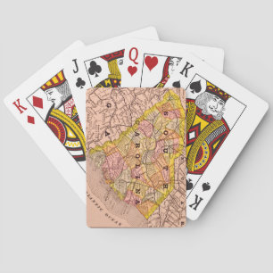 Bunte South Carolina Karte Spielkarten