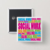 Bunte Sozialarbeit Button (Vorne & Hinten)