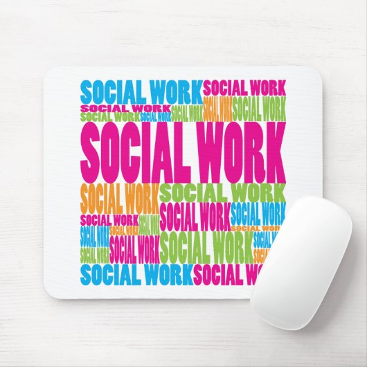 Bunte Sozialarbeit Mousepad (Mit Mouse)