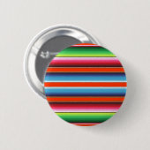 Bunte Spanisch Serape Fiesta-Mexikaner-Decke Button (Vorne & Hinten)