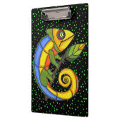 Bunte Spaß-Eidechsen-Niederlassungs-Punkte Klemmbrett (Links)