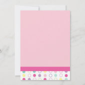 Bunte Spaß-Zwillings-Mädchen-erste Einladung (Rückseite)