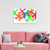 bunte Spielzeug-Jacke Leinwanddruck (Insitu (Wohnzimmer))